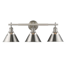  3306-BA3 PW-PW - Orwell 3-Light Vanity Light in Pewter